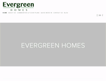 Tablet Screenshot of evergreenhomesca.com